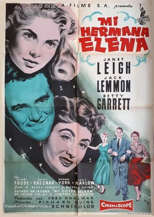 My Sister Eileen - Spanish Movie Poster