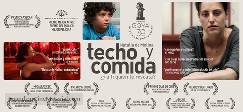 Techo y comida - Spanish Movie Poster