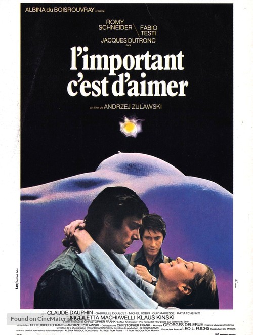 L&#039;important c&#039;est d&#039;aimer - French Movie Poster