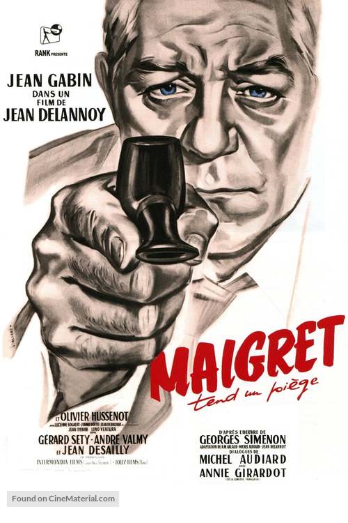 Maigret tend un pi&egrave;ge - French Movie Poster