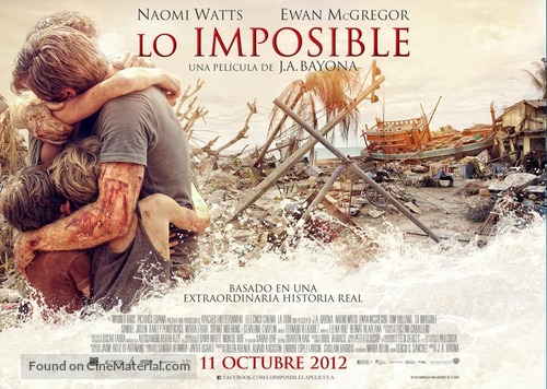 Lo imposible - Spanish Movie Poster