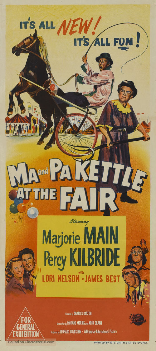 Ma and Pa Kettle at the Fair - Australian Movie Poster