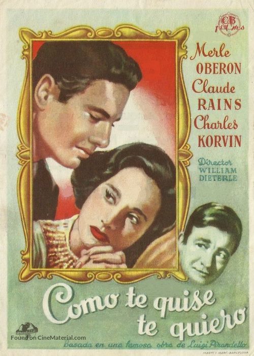 This Love of Ours - Spanish Movie Poster