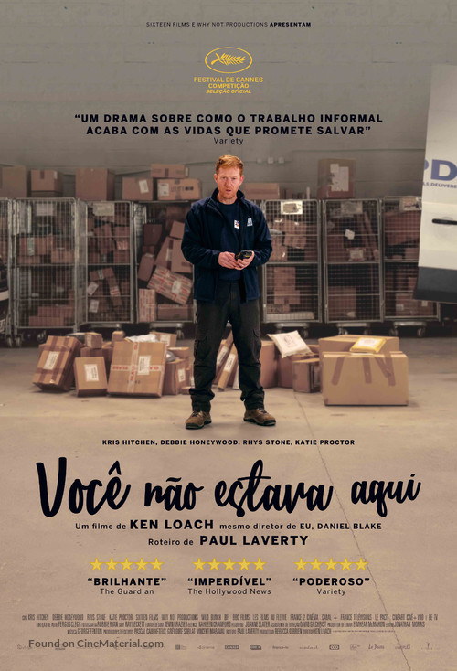 Sorry We Missed You - Brazilian Movie Poster