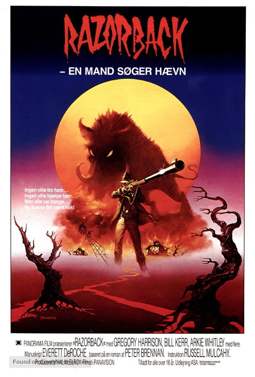 Razorback - Danish Movie Poster