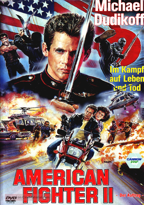 American Ninja 2: The Confrontation - German DVD movie cover