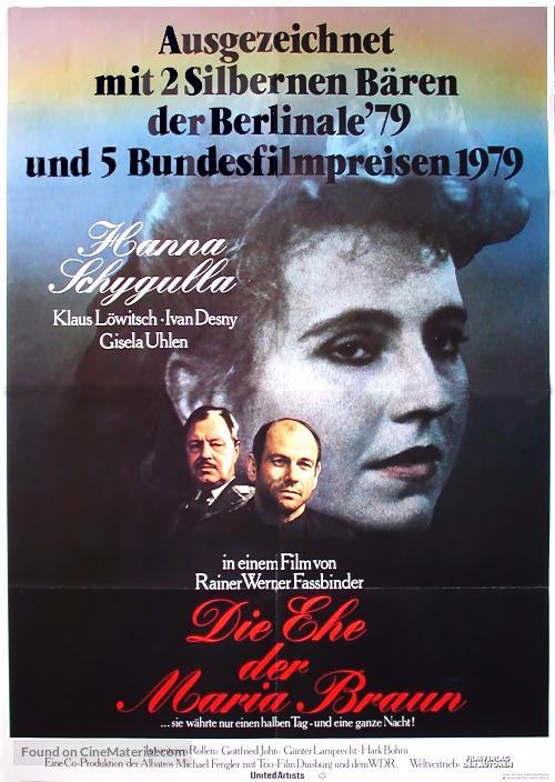 Die ehe der Maria Braun - German Movie Poster