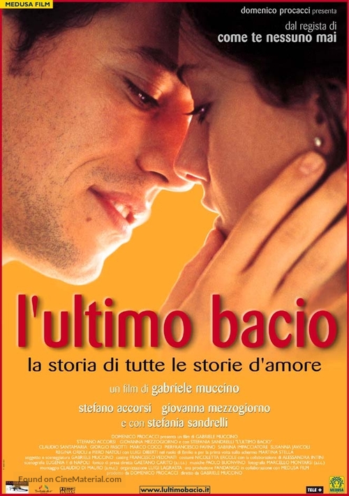 Ultimo bacio, L&#039; - Italian Movie Poster