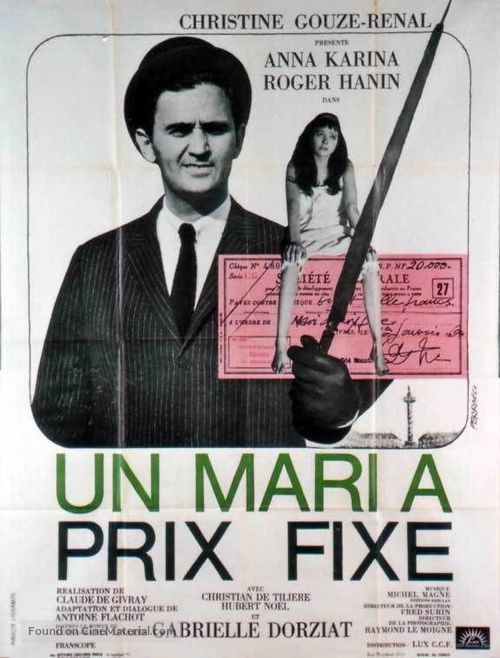 Un mari &agrave; prix fixe - French Movie Poster