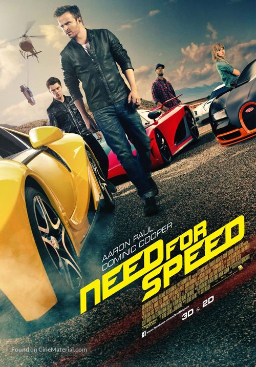 Need for Speed - Belgian Movie Poster