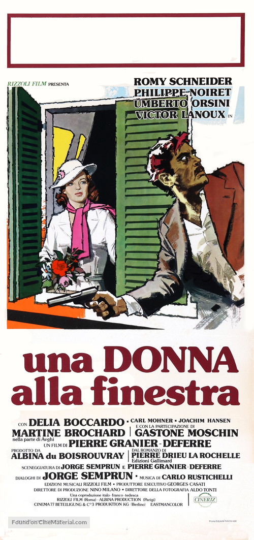 Une femme &agrave; sa fen&ecirc;tre - Italian Movie Poster