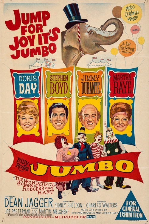 Billy Rose&#039;s Jumbo - Australian Movie Poster