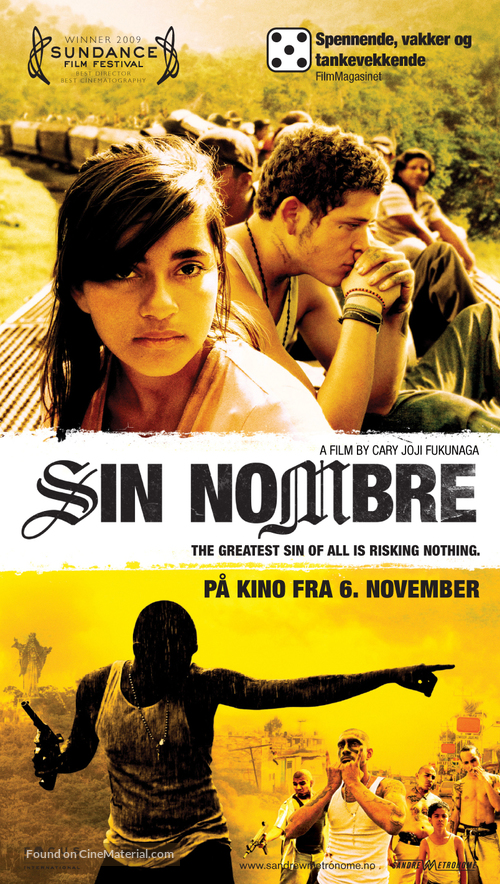 Sin Nombre - Norwegian Movie Poster