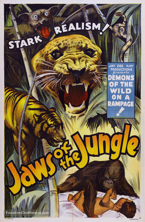 Jaws of the Jungle - Movie Poster