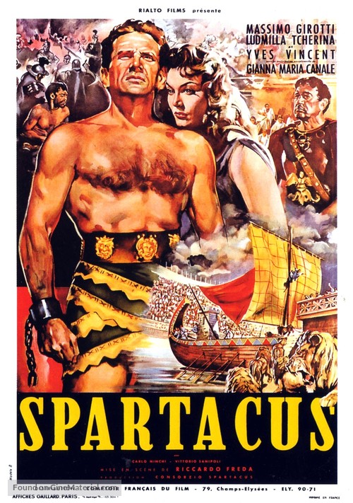 Spartaco - French Movie Poster