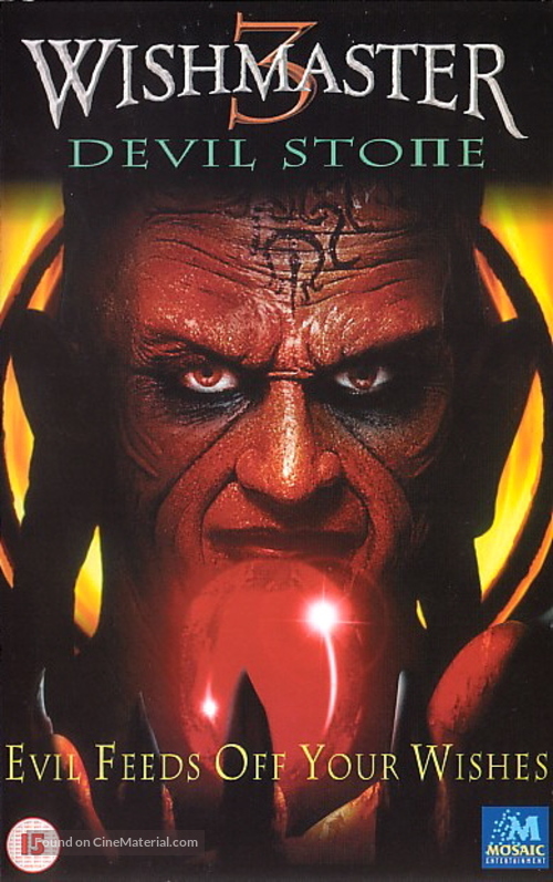 Wishmaster 3: Beyond the Gates of Hell - British VHS movie cover