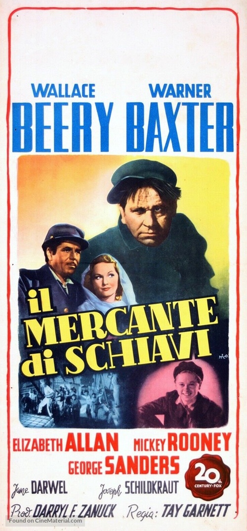 Slave Ship - Italian Movie Poster