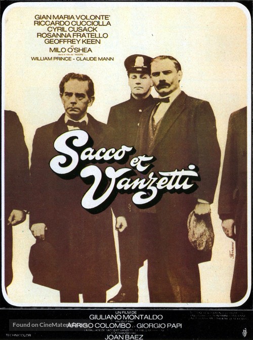 Sacco e Vanzetti - French Movie Poster