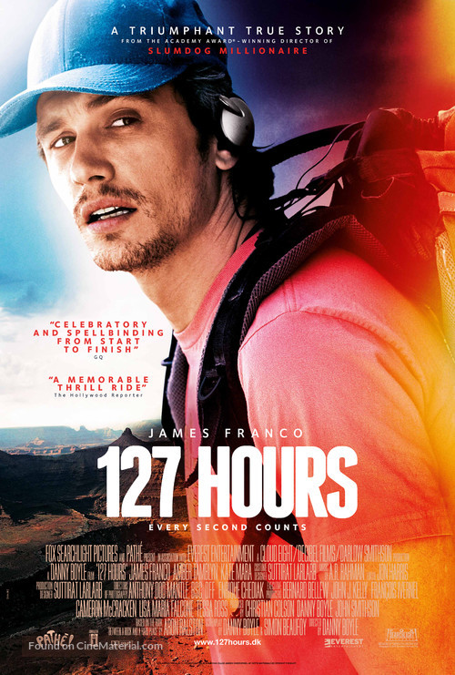 127 Hours - Danish Movie Poster