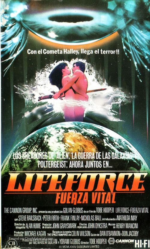 Lifeforce - Spanish Movie Cover