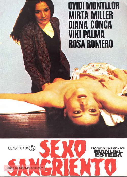 Sexo sangriento - Spanish Movie Poster