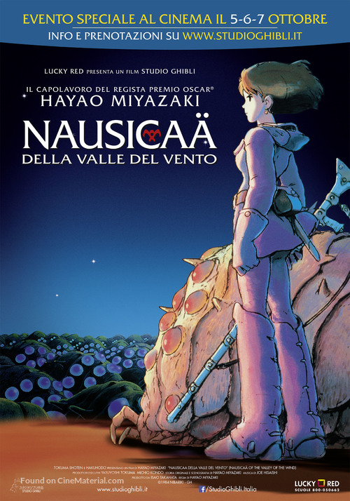Kaze no tani no Naushika - Italian Re-release movie poster