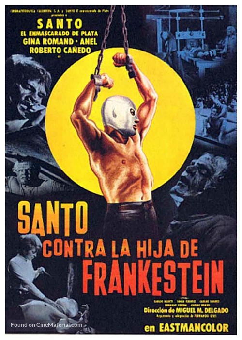 Santo vs. la hija de Frankestein - Mexican Movie Poster