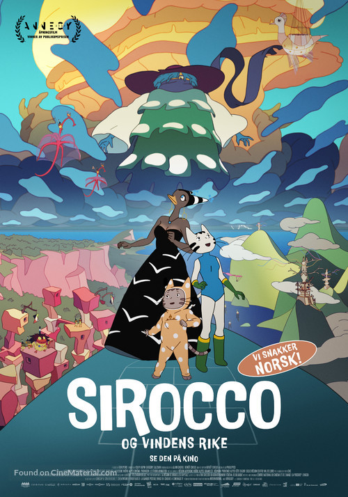 Sirocco et le royaume des courants d&#039;air - Norwegian Movie Poster