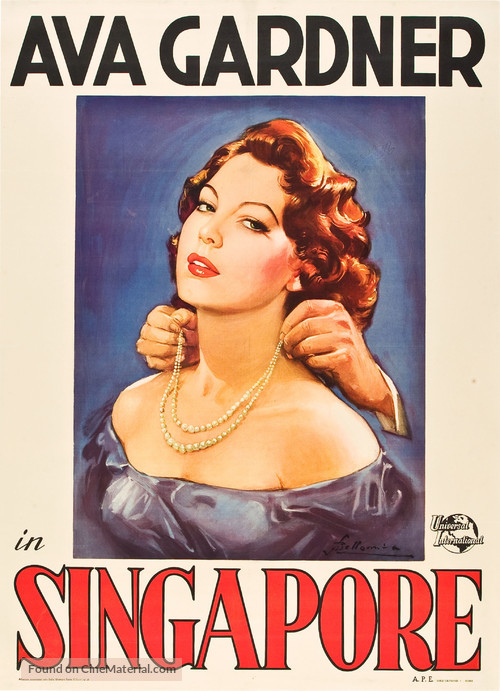 Singapore - Italian Movie Poster