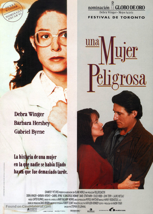 A Dangerous Woman - Spanish Movie Poster