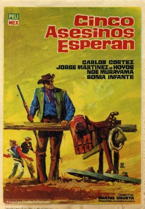 Cinco asesinos esperan - Mexican Movie Poster
