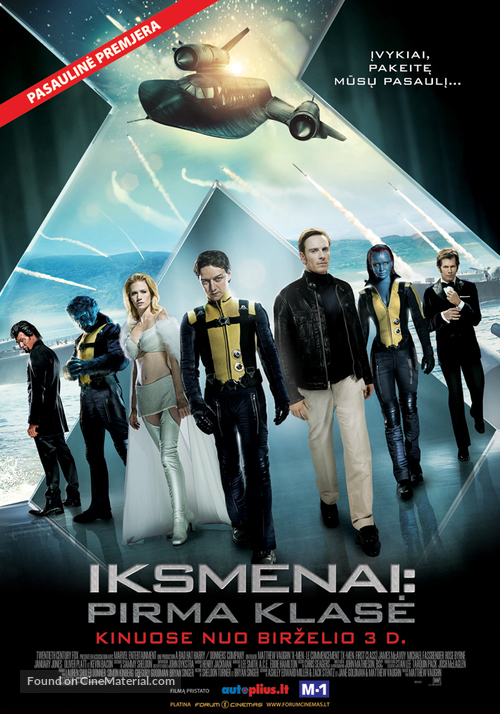 X-Men: First Class - Lithuanian Movie Poster