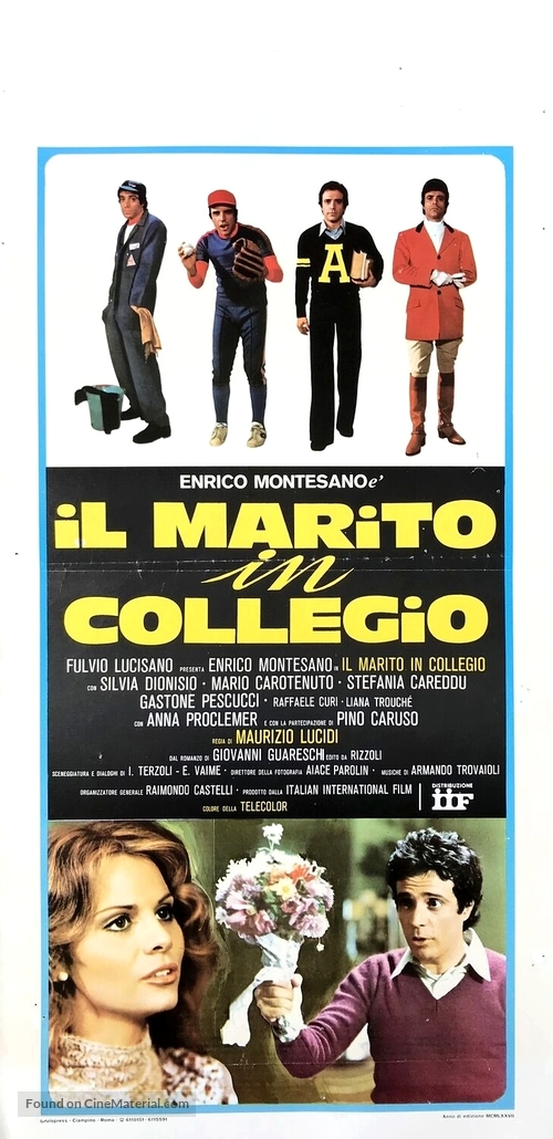 Il marito in collegio - Italian Movie Poster