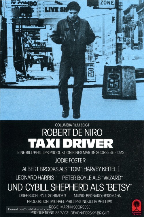 Taxi Driver - German Movie Poster