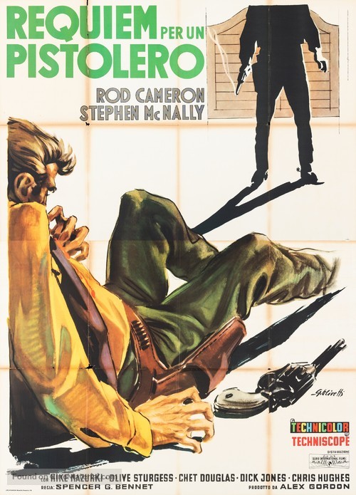 Requiem for a Gunfighter - Italian Movie Poster