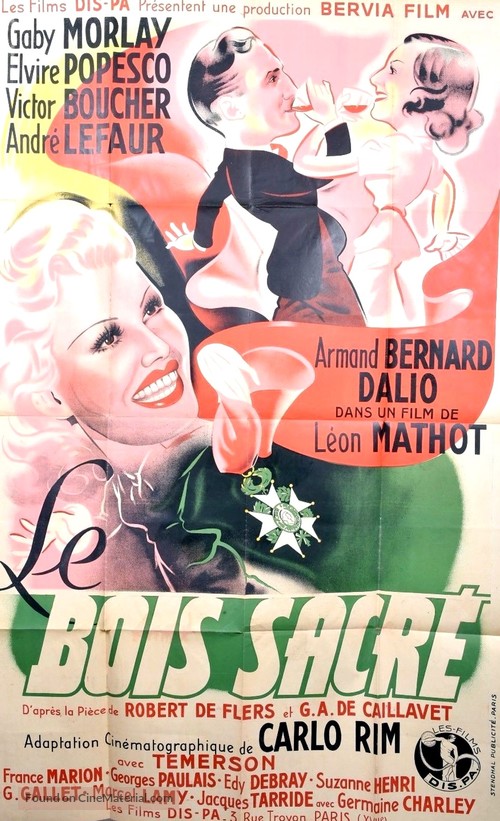 Le bois sacr&eacute; - French Movie Poster