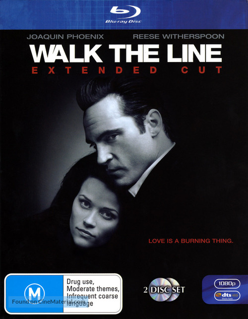 Walk the Line - Australian Blu-Ray movie cover