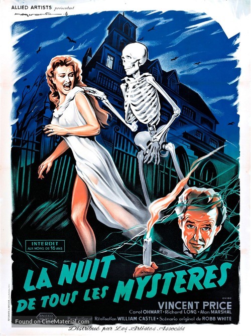 House on Haunted Hill - French Movie Poster