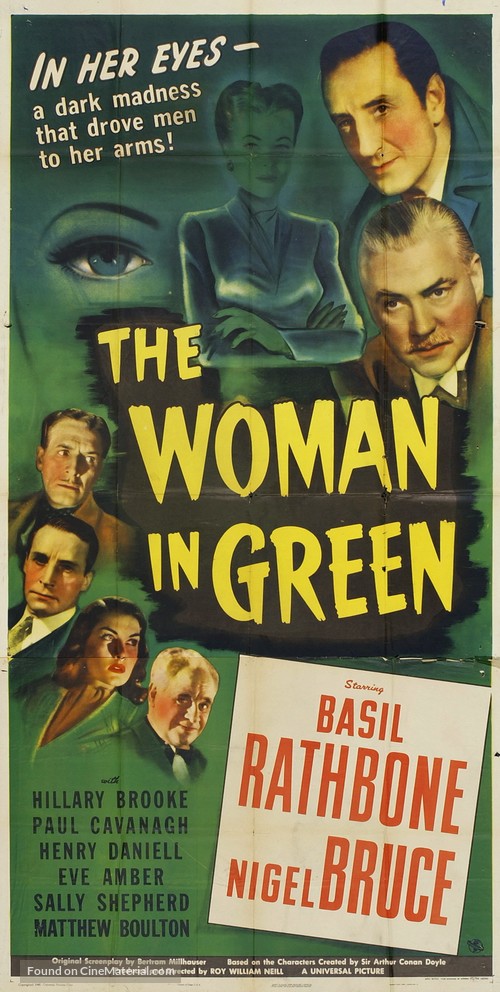 The Woman in Green - Movie Poster