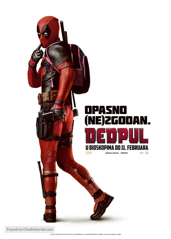 Deadpool - Serbian Movie Poster