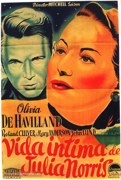To Each His Own - Spanish Movie Poster
