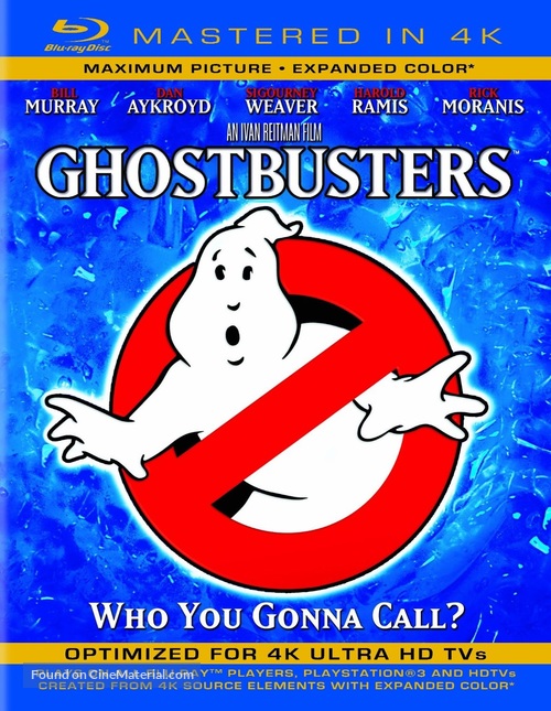 Ghostbusters - Blu-Ray movie cover