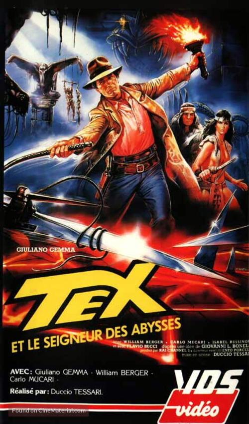 Tex e il signore degli abissi - French VHS movie cover