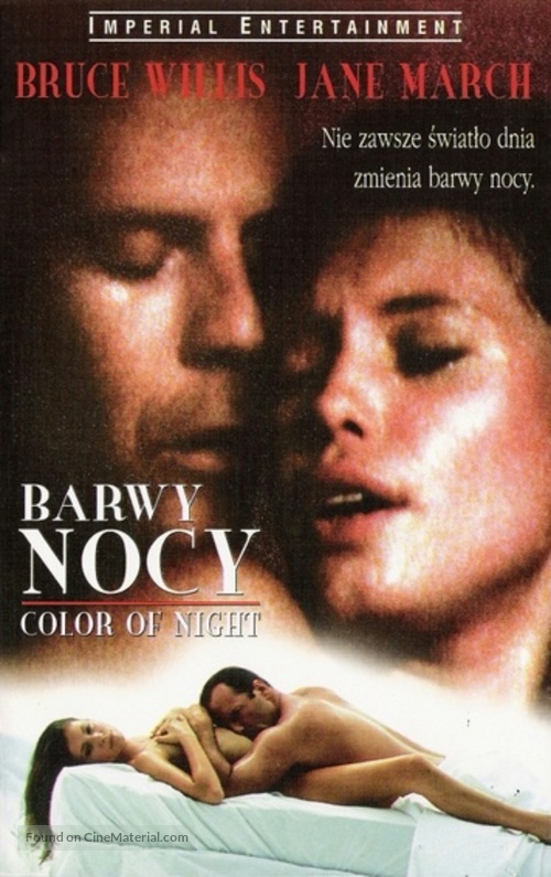 Color of Night - Polish DVD movie cover