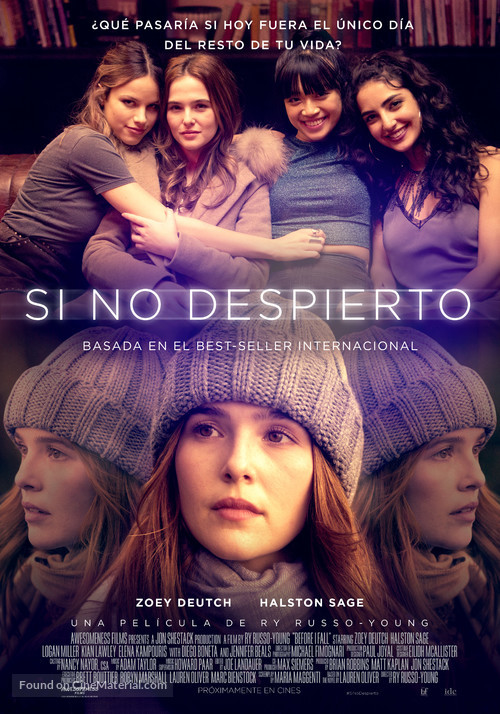 Before I Fall - Chilean Movie Poster