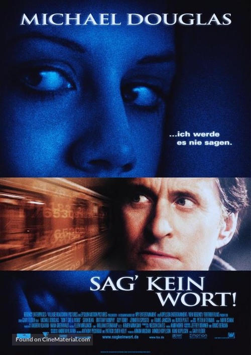 Don&#039;t Say A Word - German Movie Poster