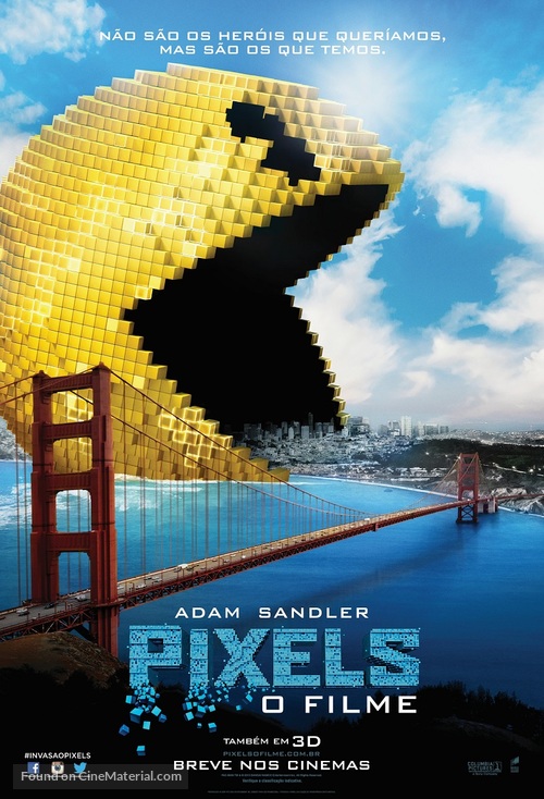 Pixels - Brazilian Movie Poster