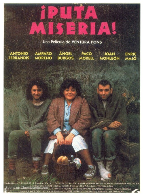 Puta mis&egrave;ria! - Spanish Movie Poster