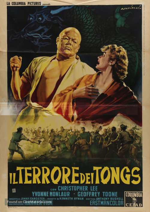 The Terror of the Tongs - Italian Movie Poster