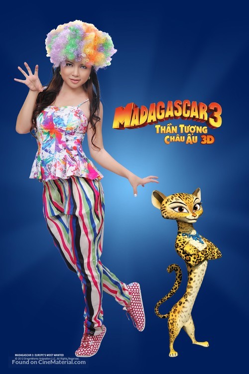 Madagascar 3: Europe&#039;s Most Wanted - Vietnamese Movie Poster